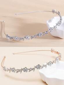 1/2 قطعة شريط رأس مزين بالزهور والراين ستون، هدايا مثالية للأمهات والأصدقاء والمعلمات والمناسبات، مناسبة للارتداء اليومي، تيجان أنيقة، شرائط للشعر، إكسسوارات رأس للزفاف، هدايا، سفر، هدايا للنساء، مستلزمات الشعر، هدايا للجوارب