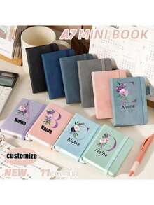 1pc Personalized Diary Notebook, Customizable Name Notebook, Custom Diary, Work Notebook, Small Notebook, Diary, Writing Journal, Blank Notebook, Dotted Notebook, Boy's Diary, Small Sketchbook, Paperage Notebook, Pocket Notebook - Style 9 - View 8