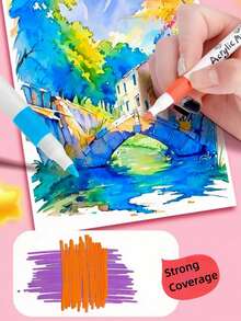 Acrylic Marker 36 Color 48 Color 80 Color 100 Color 120 Color Waterproof Acrylic Paint Art Prem Paint Acrylic Color Watercolor Pen
