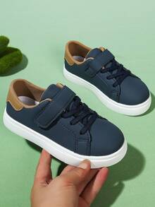 Tourist ShoesCasual Shoes Campus ShoesGirls' ShoesBoys' Shoes1 Pair Of Dark Blue Children's Unisex Casual Sneakers, Soft, Comfortable, And Non-Slip, Suitable For Outdoor Activities