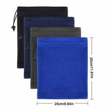 1 件多功能纯色户外围巾保暖防寒羊毛针织防风骑行围巾滑雪面罩男女通用冬季女式颈圈围巾