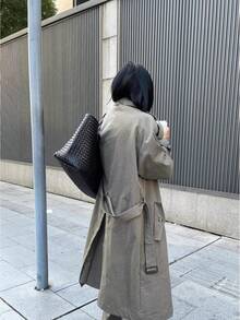 女士休闲流浪包，大容量带零钱包，手工编织包，简约高端通勤单肩/腋下托特包