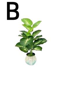 4-Piece Set - Large Artificial Green Plant Palm Tree Set With 48 Large Leaves; Christmas Decoration, Modern Wedding Garden Decoration; Maintenance-Free Evergreen Wealth Tree Artificial Plant, Suitable For All Seasons; Potted Christmas Tree It Is Suitable For Festivals Such As Thanksgiving, Halloween - Multicolor - View 15