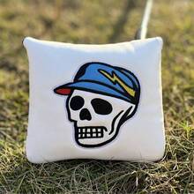 1pc Golf Club Head Cover, Skull Embroidery Waterproof And Durable Golf Club Protective Cover, Convenient Magnet Closure Design. Choose From Three Different Colors And Protect Your Golf Club With A Protective Cover - Multicolor - View 6
