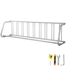 111" Long Floor Bike Rack, 9-Holder Steel Bike Rack, Single-Sided Storage Stand For Garages, Streets, And Patios - 9 Soportes - View 1