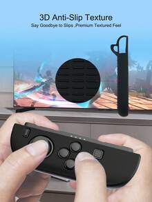 2 Accessories Set: Carrying Case + TPU Separated Left & Right Grip Case + PC Protective Shell + Separated Silicone Grip Covers + 4pcs Joystick Caps + 2pcs Tempered Glass Screen Protectors + 1 Game Card Case, Waterproof & Shockproof - Multicolor - View 9