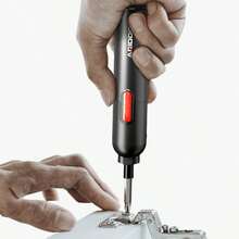 Portable Electric Screwdriver Set, USB Rechargeable Wireless Mini Handheld Drill, Suitable For Furniture Assembly, Toy Repair And DIY, Durable Household Electric Tool - Multicolor - View 5