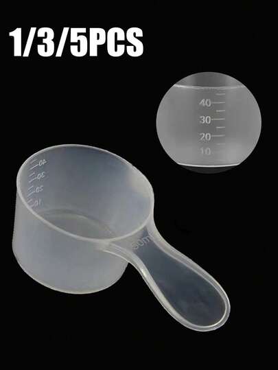 1/3/5/10pcs Milk Powder Scoop, Laundry Detergent Scoop, Laboratory Measuring Spoon, Cosmetic Powder Kitchen Plastic Measuring Spoon, High Breathability PP Spoon, 30g/2.03oz Powder Scoop, Marked Measuring Spoon, Liquid Plastic Measuring Spoon, Protein Powder Scoop