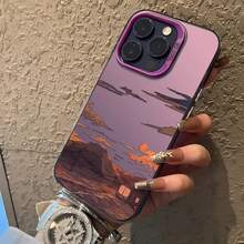 Diseño de patrón de puesta de sol Tarde Puesta de sol Funda para 16 Pro Funda resistente a golpes 15/14 Plus/13 Creativa 12/11Pro - Multicolor - Ver 4