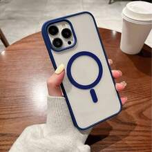奢華防震馬卡龍色保護殼，支援無線磁吸充電，相容 iPhone 17 Pro、17 Pro Max、Air 及 7-16 系列 A56、A36、A16、A17、A37、A57、A06、A07、S26 Ultra、S25 Ultra - 深藍色 - 查看 8