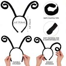 Funcredible Black Bug Wings And Headband Bug Costume For Women And Black Butterfly Wings Moth Costume Accessories Insect Accessories For Girls