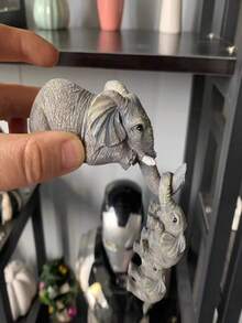 3pcs Cute Elephant Resin Hanging Decorative Ornaments - Home And Room Decor Crafts