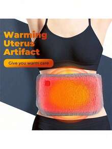 Electric Heating Belt USB Hand Warmer Winter Heater Waist Warmers Hot Compress Therapy Abdominal Lumbar Uterus Warming Pad - Grey - View 11