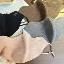 New Elegant Lace Thickened Warm Mask, Anti-Wind And UV Protection, Thick 3D Design Face Cover, Autumn/Winter