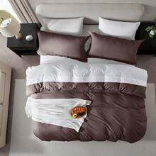 Soft Prewashed California King Duvet Cover Set, 3 Piece, Zipper Closure, 104x98 Inches Duvet Cover And 2 Pillow Shams - No Comforter,  In 2025 - 巧克力棕色(無被子) - 查看 4