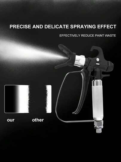 Simple And Durable Airless Paint Spray Gun, Perfect For Painting Walls, Fences, Cars And Boats, With A Hand-Twist Nozzle Protection Cap, Aluminum Nozzle And Swivel Joint For Easy Operation, Ideal For Indoor And Outdoor Renovations And DIY Painting