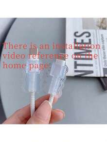 5pcs/10pcs ABS Resin Cable Sleeves: Protect Your Cables From Damage And Detachment. - Multicolor - View 4