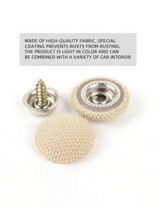 50 piezas Clips de reparación para revestimiento interior del automóvil - Para arreglar revestimiento interior colgante, sin necesidad de perforar, fácil instalación sin clavos ni botones, adecuado para interior de terciopelo o tela, ajuste universal para todos los modelos de automóviles, sujetadores de presión, sujetadores metálicos para fijación de techo interior de auto, clips de fijación para revestimiento interior del automóvil, clips, botones