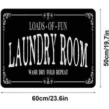 - Cubierta superior para lavadora y secadora, 23.6x 19. pulgadas, funda antideslizante para lavadora y secadora para la parte superior, color negro - Negro - - Ver 4