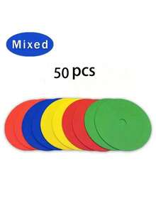 10 pezzi/20 pezzi Segnalini piatti per terra, Coni per allenamento calcio, Ostacoli per allenamento, Attrezzatura per allenamento di velocità e agilità, Essenziali per il ritorno a scuola, Festival sportivi, Ognissanti, Ringraziamento, Natale