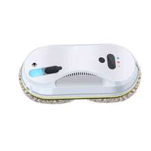 Robot de curățare a geamurilor PuRuiKai, curățitor automat de geamuri cu pulverizator de apă pentru geamuri/grele/uși de clasă, interior/exterior, putere de aspirare 5600Pa, planificare traseu 3.0, telecomandă - Fișă tip C UE (220-240V) - Vizualizare 3