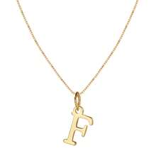 European And American Cross-Border Hot-Selling 26 English Alphabet Necklace Creative Simple Box Chain English Alphabet Pendant Collarbone Chain - Hình ảnh - Xem 6
