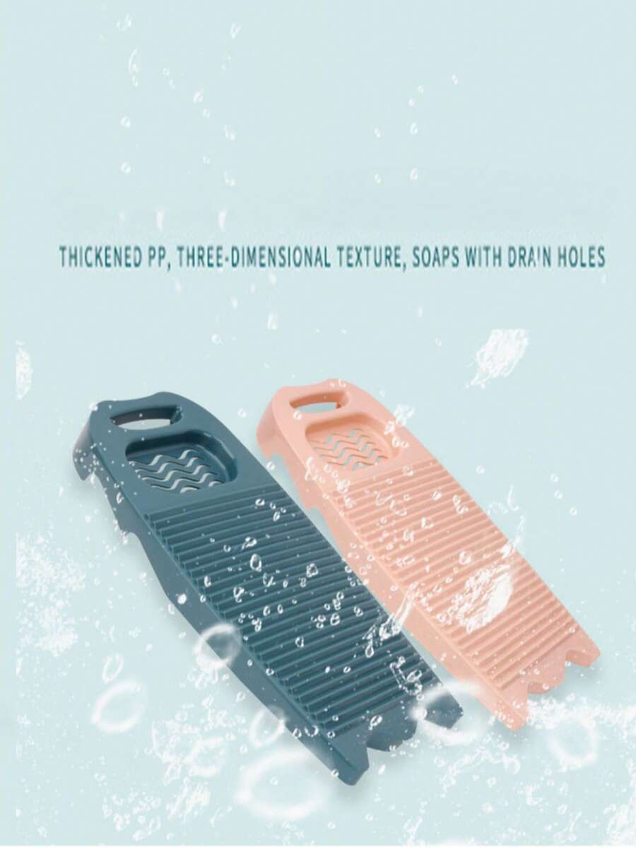 1pc Thickened Washboard Washboard Household Laundry Tub Plastic Laundry Washboard - Multicolor - View 1