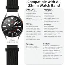 DaQin 3 Pack Nylon Watch Bands Compatible With 16mm 18mm 20mm 22mm Quick Release Watch Band Adjustable Soft Stretchy Solo Loop Strap Elastic Braided Relacement Wristband For Men Women - ĐenQuân độiXanh lá câyXám - Xem 2