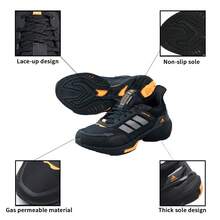 Adidas MTS GUARDSPW 休闲缓震运动鞋，男士日常跑步鞋 - 黑色/灰色 - 查看 6