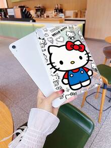 Sanrio 1 pieza Funda protectora de silicona suave y a prueba de golpes compatible con Apple iPad Air 2, iPad Air, iPad 7th Gen, iPad Air 4/5, iPad Pro 11 2022, iPad 10th Generation con diseño de Hello Kitty