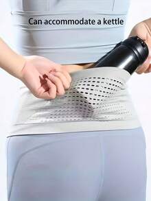 Túi đeo hông chạy bộ nữ có ngăn đựng điện thoại - Túi đeo hông chạy bộ thoáng khí, dung tích lớn, nhiều ngăn để đựng điện thoại và các vật dụng cần thiết khác, phù hợp cho leo núi, du lịch, tập gym - Dây đeo có thể điều chỉnh, ngăn hai lớp, màu đen, phụ kiện leo núi, phụ kiện chạy bộ, thiết kế tối giản, chất liệu thoáng khí (không có khóa kéo) - Nhiều màu - Xem 5