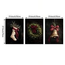 1/3 piezas Cuadros de pared de Navidad oscura Impresiones de corona de Navidad vintage Pinturas en lienzo Póster de vacaciones de estado de ánimo Decoración rústica de invierno para dormitorio, sala de estar o decoración de apartamento Decoración de regalo para ella, sin marco Decoración navideña XMAS Decoración del árbol de Navidad Decoración de regalos de Navidad Decoración de bodas Decoración del hogar Decoración de otoño Decoración de otoño Decoraciones de cumpleaños para regalos Suministros para fiestas Decoración de festivales de vacaciones interiores Decoración de Halloween Decoración de pared Adornos de Halloween - Multicolor - Ver 9