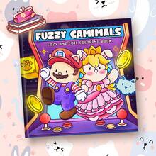 1 Piece Interesting Cartoon Style Adult Coloring Book, Containing 40 Pages Of Animal Adventure Patterns With Game-Like Illustrations, Clear Lines, Fine Paper, Easy To Color, Suitable For Daily Art Creation, Stationery, School Supplies, Great Gift For Girls, Valentine's Day, New Year - Color - View 2