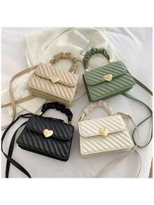 Fashionable And Elegant One-Shoulder Handbag For Women - Black - View 5