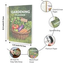 A5 Garden Planner: Monthly Checklists, Layout & Design Tips, Planting & Sowing Guide, Plant Care Tracker - Thrive With Your Ultimate Gardening Notebook For Beginners & Experts, Spiral-Bound, 116 Pages