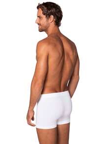 Kit Of 3 Men's Lupo Modal Boxer Briefs With Elastic Waistband And Seamless Original 661 - 白色 - 查看 3