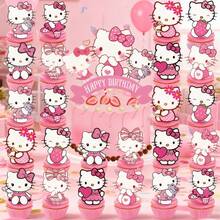 25 شوكة كعكة على شكل قطة KT لتزيين الكعك في حفلات المنزل والحرم الجامعي وحفلات التجمع، ديكور حفلة