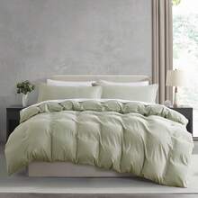 Soft Prewashed California King Duvet Cover Set, 3 Piece, Zipper Closure, 104x98 Inches Duvet Cover And 2 Pillow Shams - No Comforter,  In 2025 - 淺色鼠尾草色(無被子) - 查看 10