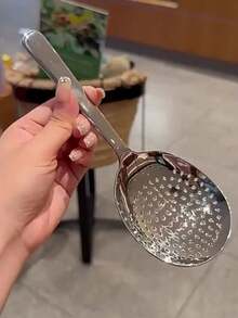 ملعقتان كبيرتان للاستخدام التجاري والمنزلي في المطبخ - ملعقة تقديم كبيرة بمقبض قصير مقاوم للحرارة، مع ثقوب تصريف، سهلة التنظيف - مناسبة للمطاعم والتموين والاستخدام المنزلي - أداة من الفولاذ المقاوم للصدأ عيار 201 متينة، لوازم المطاعم، مقبض إرجونومي، بناء قوي، طاه محترف، ملعقة من الفولاذ المقاوم للصدأ، معدات التموين، لوازم ومعدات المطاعم