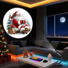 1 pièce Mini projecteur USB flocon de neige/Père Noël avec lumière LED, convient pour l'éclairage d'ambiance de la maison, la décoration de la pièce, les cadeaux muraux, l'éclairage des fêtes, la décoration de Halloween et de Noël. Décoration de Noël, décoration de sapin de Noël, cadeaux, décoration de Thanksgiving, mariage, décoration d'intérieur, décoration d'automne, décoration d'anniversaire, fournitures de fête, décoration intérieure et extérieure, décoration de festival, décoration d'Halloween, décoration murale, ornements d'Halloween - Noir - Voir 18