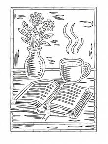 1 Stück Malbuch in einer Farbe für innere Ruhe & Selbstreflexion, 40 monochromatische Mysteriumszeichnungen & inspirierende Zitate, für den täglichen Arbeitsweg, Reisen & Selbstfürsorge, bewusste kreative Geschenkidee für Erwachsene, Frauen & Jugendliche, nicht nur auf eine Farbe beschränken - andere Farbkombinationen ausprobieren, Herbst, Schreibwaren, Schulmaterial, Zeichnen & Malen, Weihnachten