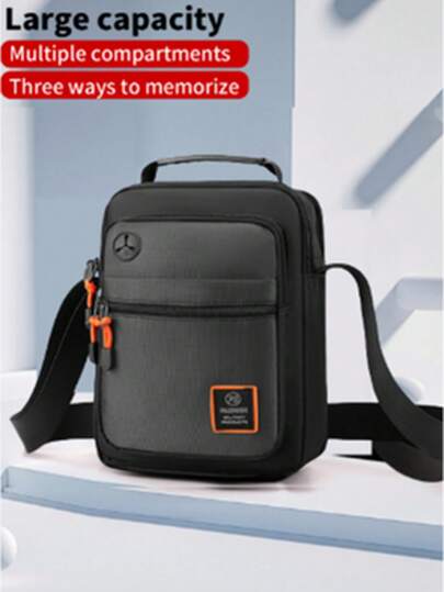 新款户外休闲男包防水牛津布男士单肩斜挎包轻便多层旅行商务背包