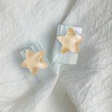2/4pcs Cartoon Transparent Star Pattern Cable Protector, Candy Macaron Colors, Cute & Fashionable Design Protector, Acrylic Material, Protect Charging Head, Earphone, Phone Cables From Breaking, Extend Data Cable Lifespan, Compatible With IPhone 20W Fast Charging Cable - Multicolor - View 8