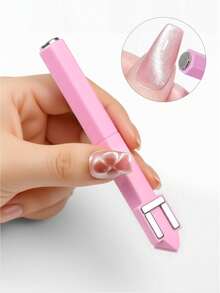 四合一新款猫眼磁铁笔多功能法式弧形效果磁性猫眼美甲磁棒DIY美甲工具笔，适用于家庭美甲沙龙DIY、美甲用品、美甲工具、返校、美甲、按压式指甲、修甲和修脚工具。万圣节礼物、圣诞礼物、朋友礼物、女性礼物