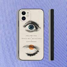 Custodia per telefono compatibile con I-Imagine Dragons LOOM, adatta per modelli 17, 16, 15, 14, 13, 12, 11, Pro, Max, Plus, Air, X, XS, XR, SE, 8, 7, Mini, in morbido nero, compatibile con custodia per 17, 17 Pro, 17 Pro Max