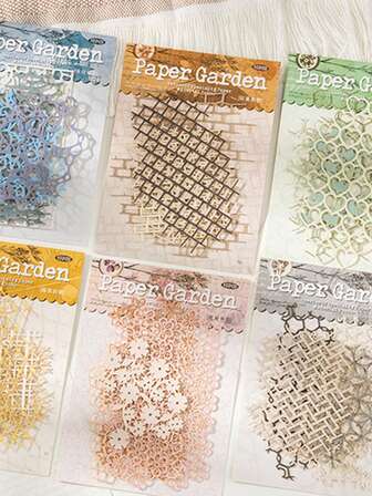 10 piezas/paquete de material de papel especial hueco, papel decorativo vintage DIY para scrapbooking, revistas, collage
