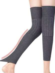 长款针织护膝，保暖防护设计，适合瑜伽、排球、健身塑形等运动，秋冬季节适用。 - 彩色 - 查看 4