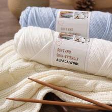 3pcs/Pack Chunky Hand Knitting Yarn, Alpaca Knitted Blend Thick Yarn For Sweater, Scarf, Jacket DIY