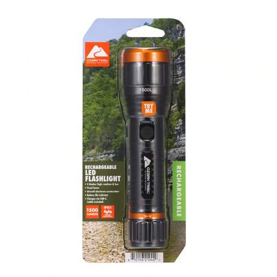 1500 Lumen Rechargeable Flashlight, Bright, Durable & Long-Lasting
