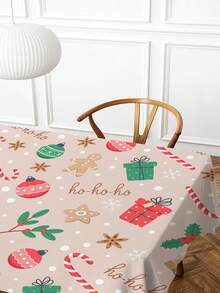 1 pièce Nappe imprimée série arbre, nappe rectangulaire/ronde moderne en polyester imperméable, impression numérique convenant pour le salon, la table de salle à manger extérieure, la petite table ronde